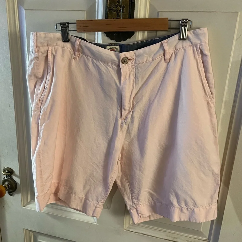 Faherty Malibu cotton linen blend men’s shorts size 36